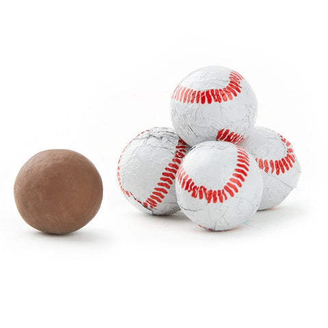 Milk Chocolate Foiled Baseballs