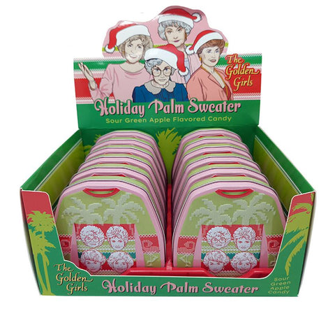Golden Girls Palm Sweater Candy Filled Tin