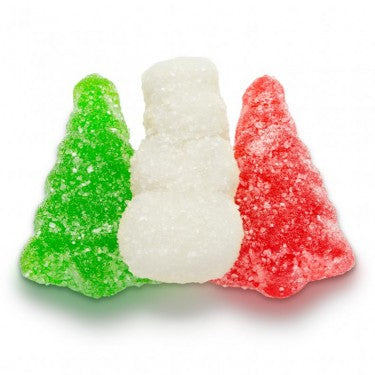 Gummi Christmas Trees & Snowmen with Snow - Goodie Bag Size