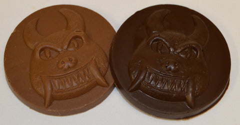 Solid Chocolate Hodag Medallions