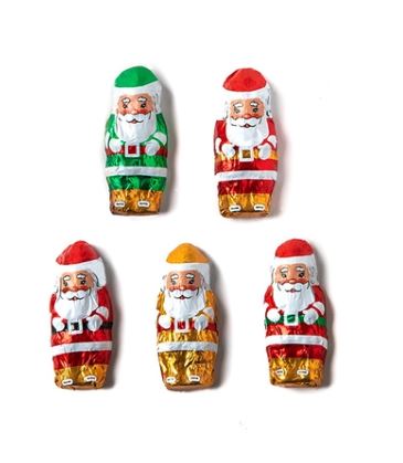 Milk Chocolate Foiled Mini Santas - Goodie Bag Size