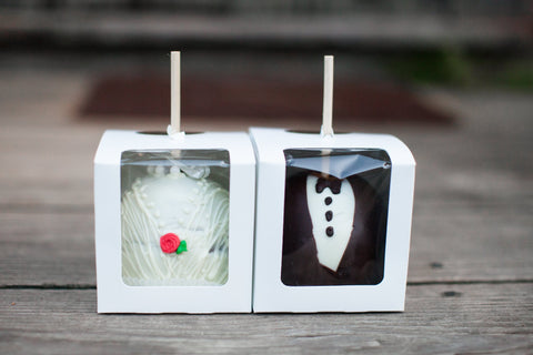 "Bride & Groom" Wedding Caramel Apple