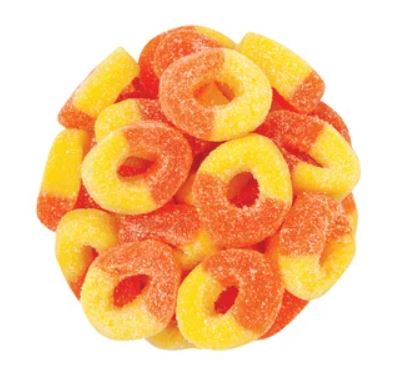 Gummy Peach Rings