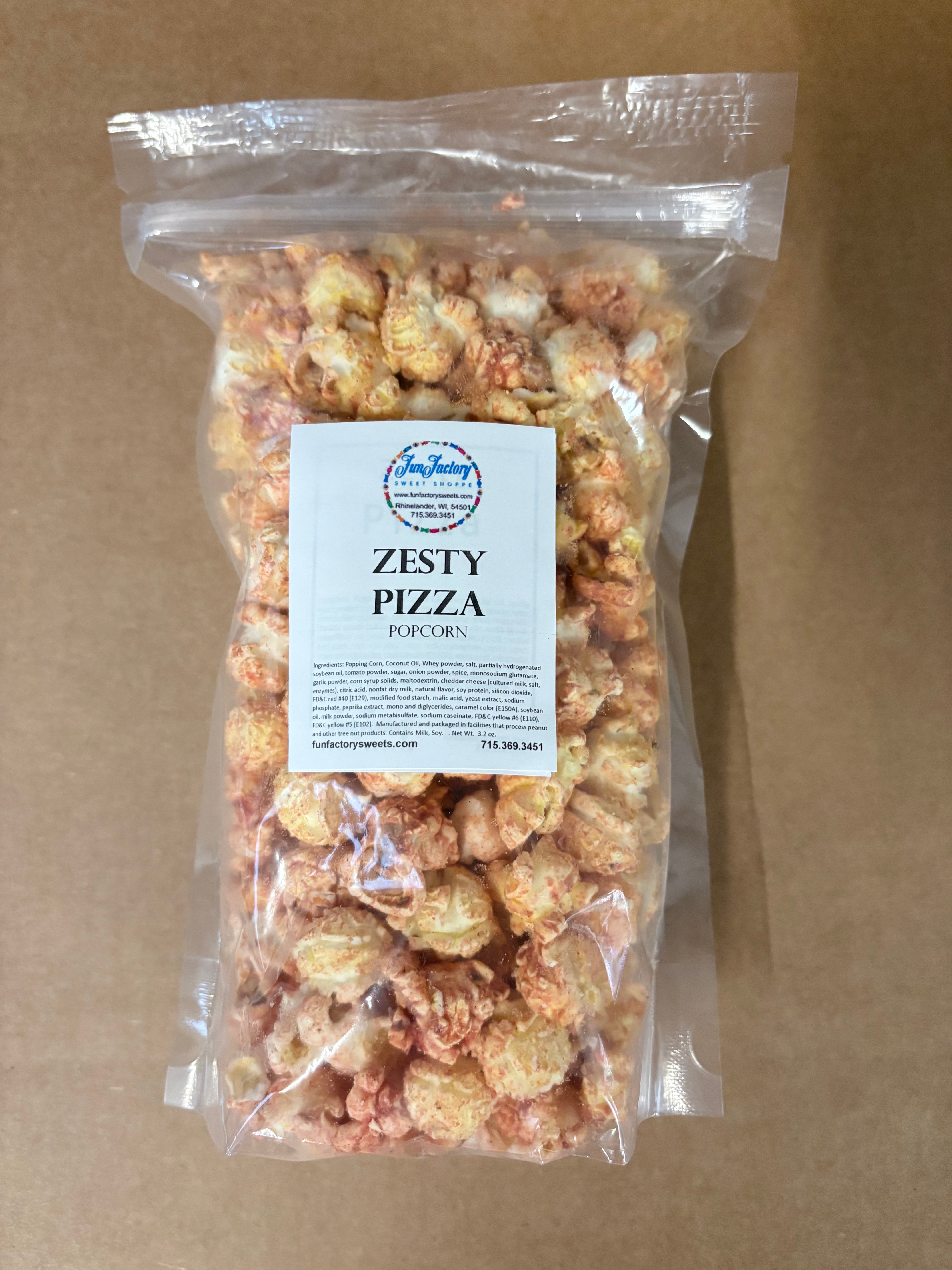 Zesty Pizza Popcorn – Fun Factory Sweet Shoppe