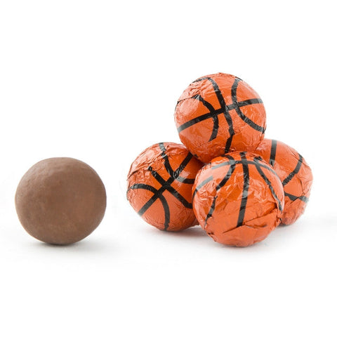 Milk Chocolate Foiled Basketballs - Goodie Bag Size