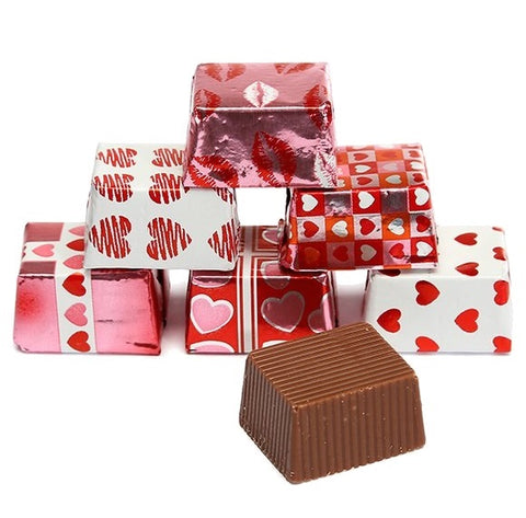 Milk Chocolate Foiled Valentine Presents