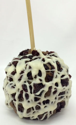 White Chocolate Craisin Caramel Apple