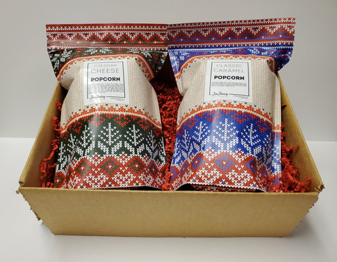 Ugly Sweater Popcorn, 2-Pack Gift Box Shipper
